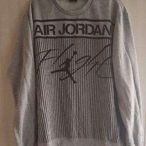 Nike Air Jordan Gray Crewneck Sweater